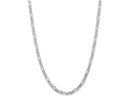 FJC Finejewelers 24 Inch 14k White Gold 5.0mm Flat Figaro Chain Necklace
