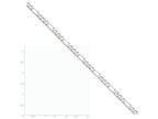 FJC Finejewelers 8 Inch 14k White Gold 6.0mm Flat Figaro Chain Bracelet