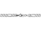 FJC Finejewelers 9 Inch 14k White Gold 6.0mm Flat Figaro Chain Ankle Bracelet (Smaller Ankles)