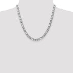 FJC Finejewelers 14k White Gold 7.0mm Figaro Chain