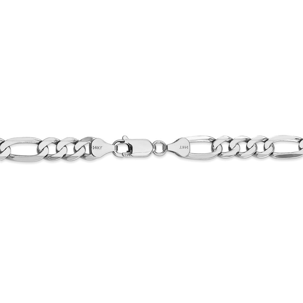 FJC Finejewelers 14k White Gold 7.0mm Figaro Chain