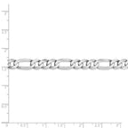 FJC Finejewelers 14k White Gold 7.0mm Figaro Chain