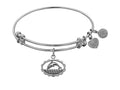 Angelica Collection Antique White Smooth Finish Brass dolphin Expandable Bangle