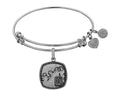 Angelica Collection Brass with White Finish U.S. Army Silhouette Expandable Bangle