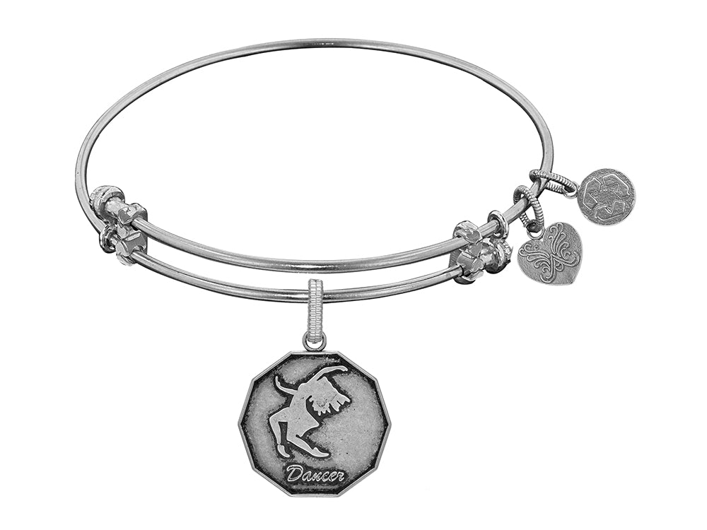 Brass With White Finish Dancer Charm For Angelica Collection Bangle