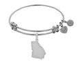 Brass With White Finish Georgia Charm For Angelica Collection Bangle