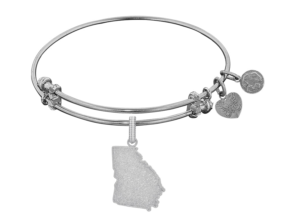 Brass With White Finish Georgia Charm For Angelica Collection Bangle