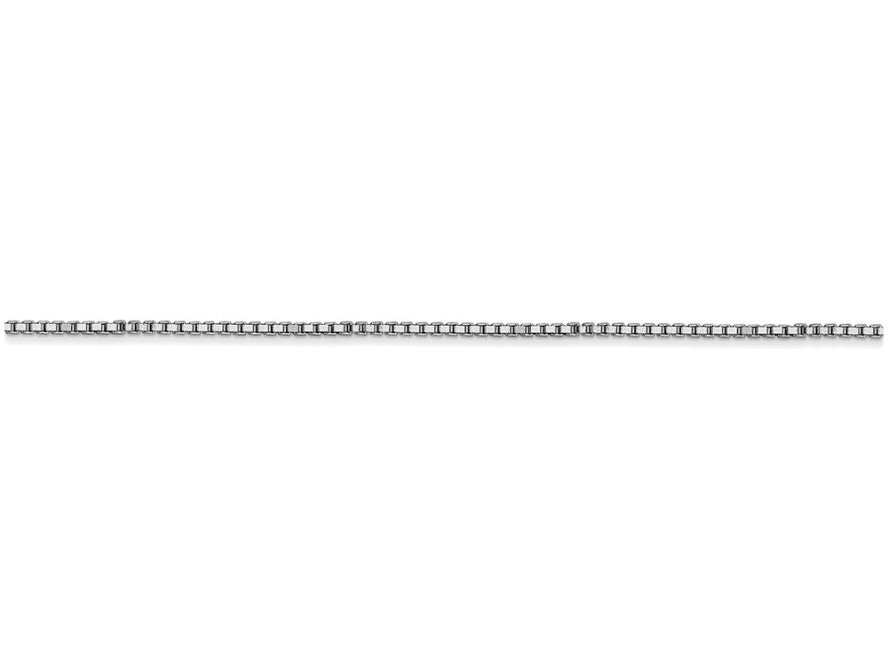 FJC Finejewelers 14 Inch 14k White Gold 1mm Box Chain Necklace