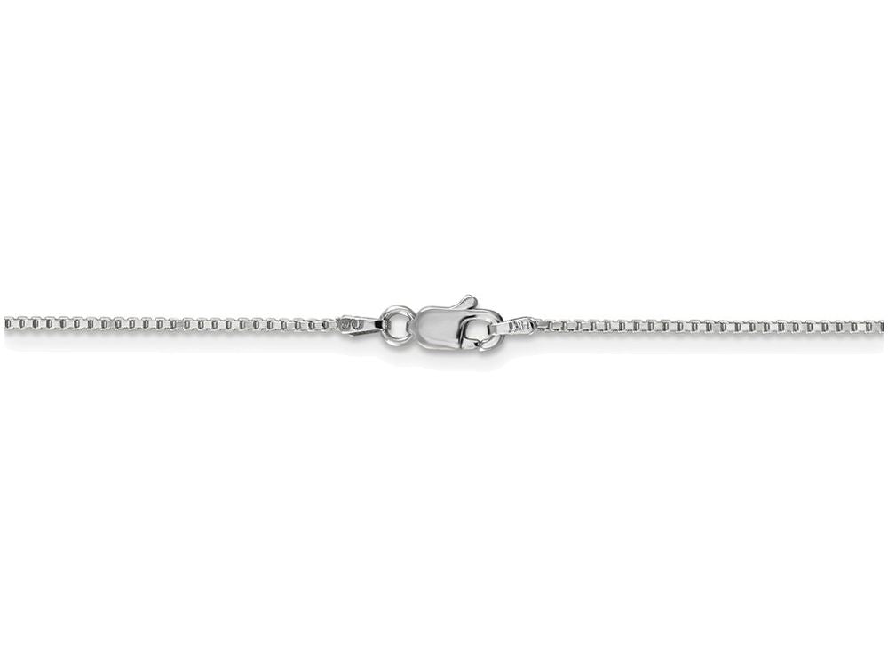 FJC Finejewelers 30 Inch 14k White Gold 1mm Box Chain Necklace