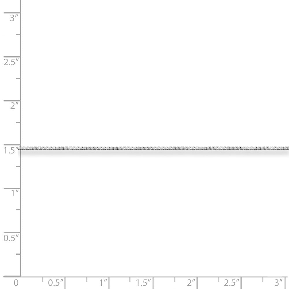 FJC Finejewelers 14k White Gold 30 Inches Long 1.05mm Wide Box Chain