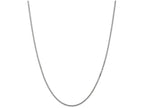 FJC Finejewelers 24 Inch 14k White Gold 1.35mm Box Chain Necklace