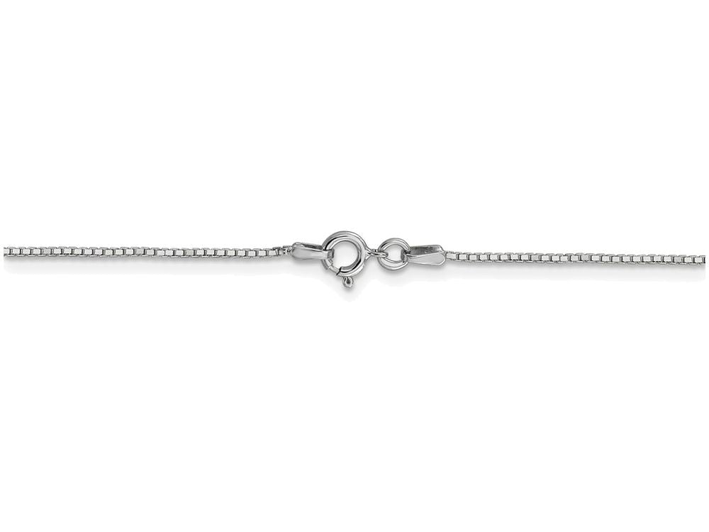 FJC Finejewelers 24 Inch 14k White Gold .90mm Box Chain Necklace