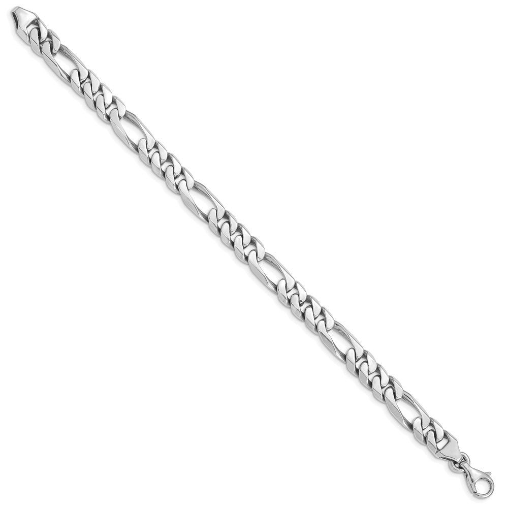 FJC Finejewelers 8 Inch 14k White Gold 8.0mm Figaro Link Chain Bracelet