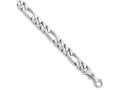 FJC Finejewelers 8 Inch 14k White Gold 8.0mm Figaro Link Chain Bracelet