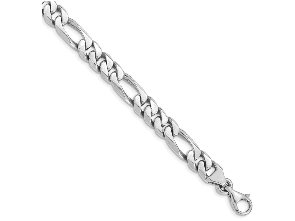 FJC Finejewelers 8 Inch 14k White Gold 8.0mm Figaro Link Chain Bracelet