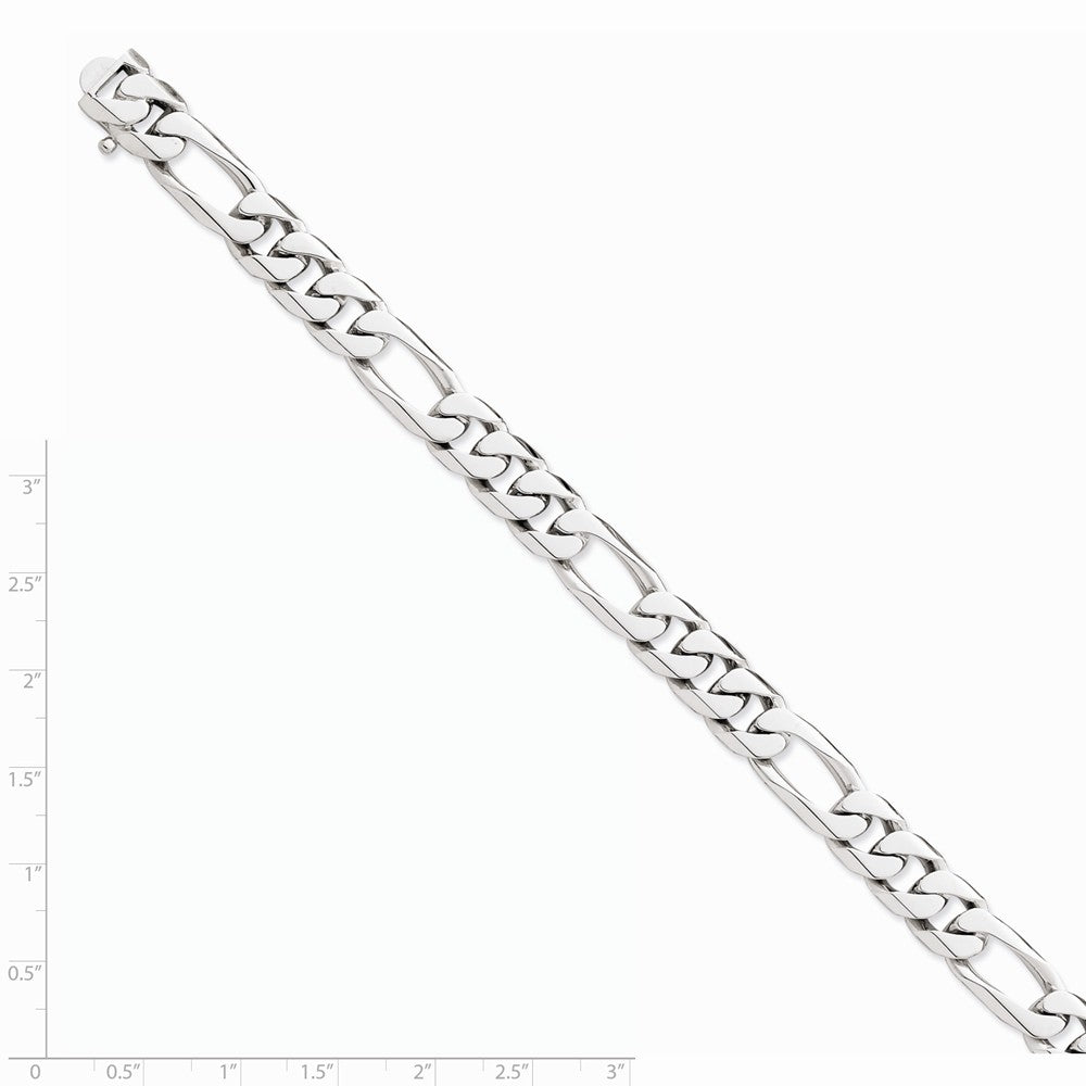 FJC Finejewelers 8 Inch 14k White Gold 10.0mm Figaro Link Chain Bracelet