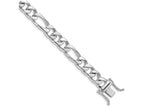 FJC Finejewelers 8 Inch 14k White Gold 10.0mm Figaro Link Chain Bracelet