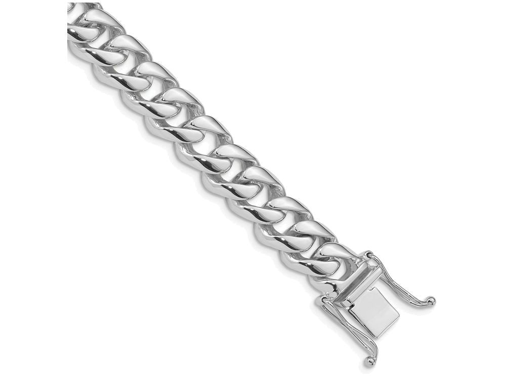 FJC Finejewelers 8 Inch 14k White Gold 9.0mm Curb Link Chain Bracelet