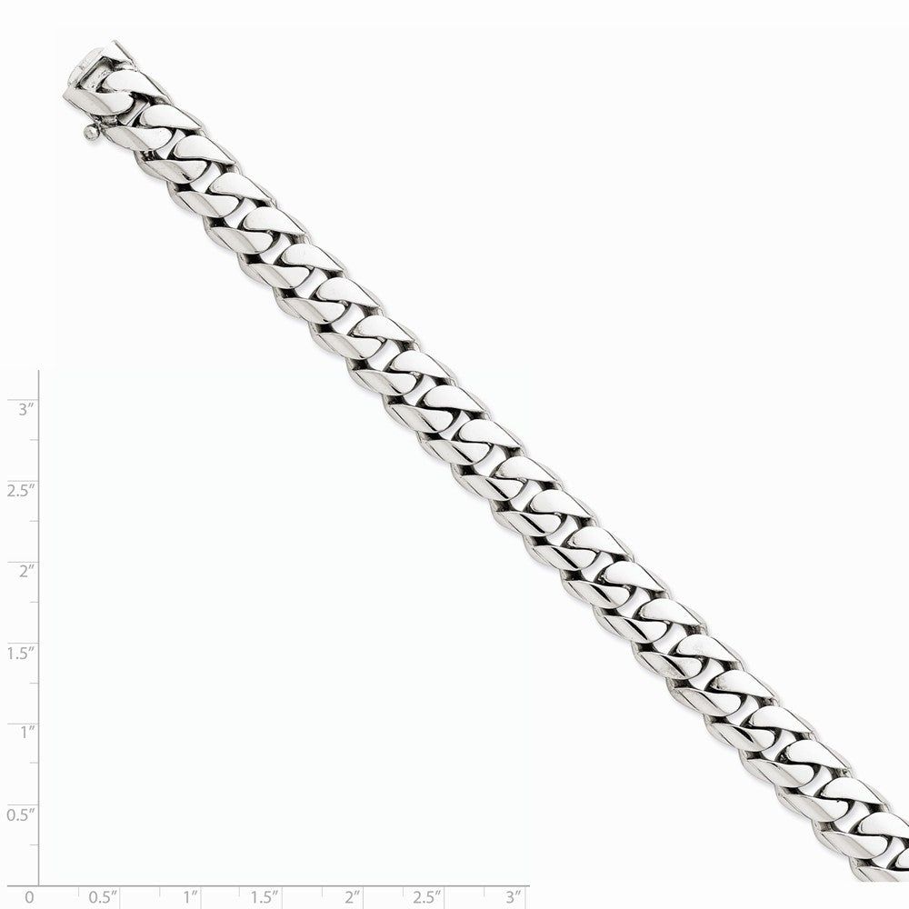 FJC Finejewelers 8 Inch 14k White Gold 11.0mm Curb Link Chain Bracelet