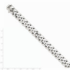 FJC Finejewelers 8 Inch 14k White Gold 13.0mm Curb Link Chain Bracelet
