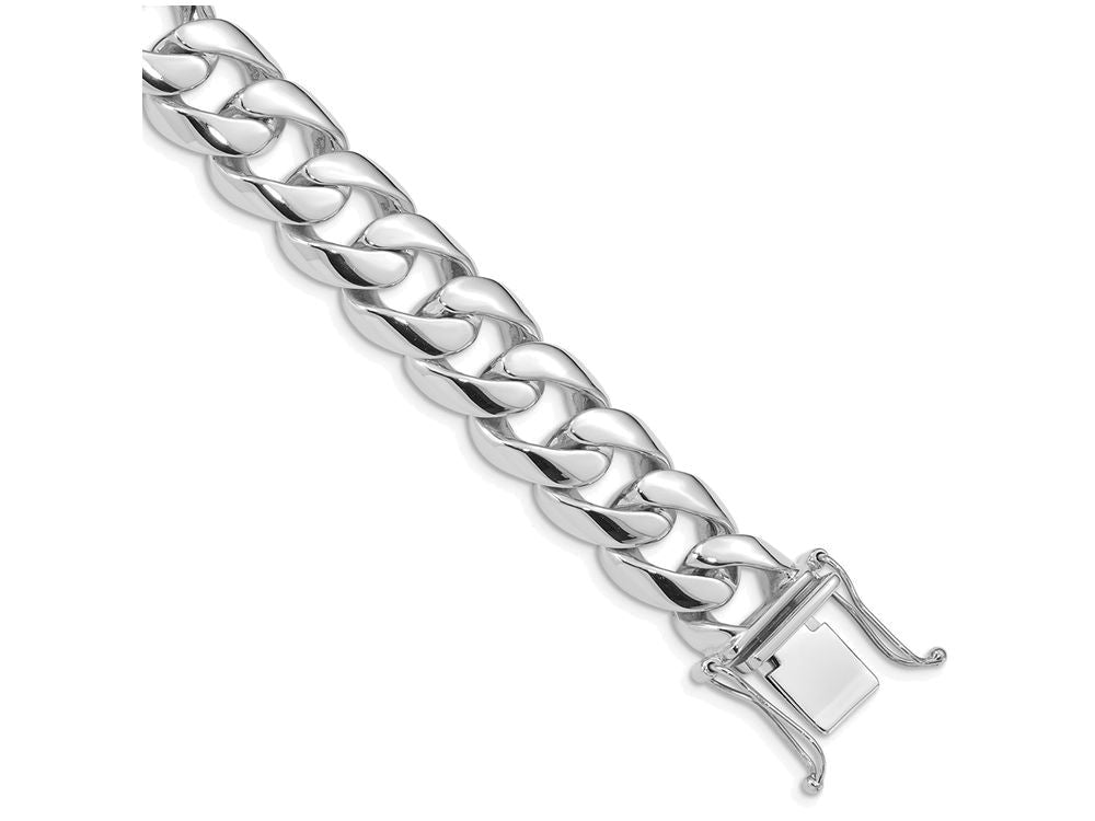 FJC Finejewelers 8 Inch 14k White Gold 13.0mm Curb Link Chain Bracelet