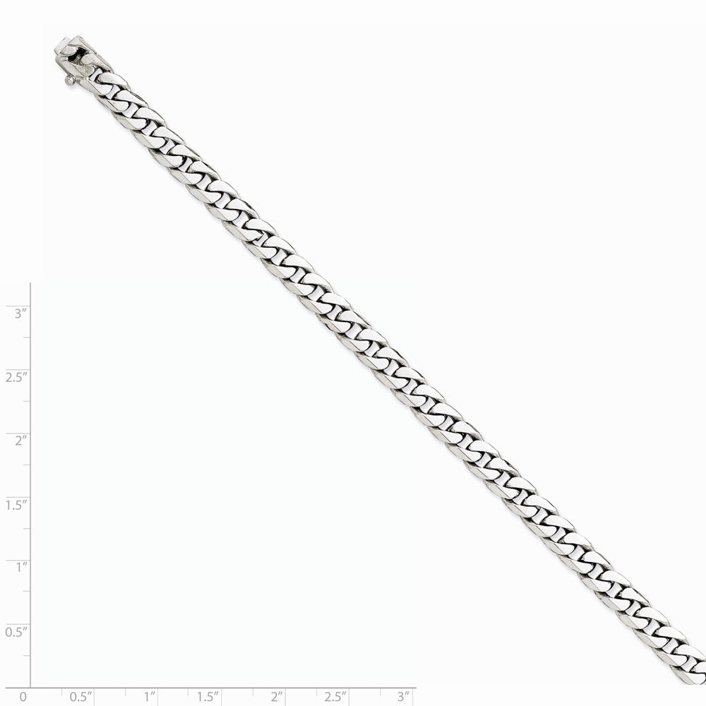 FJC Finejewelers 8 Inch 14k White Gold 6.0mm Curb Link Chain Bracelet