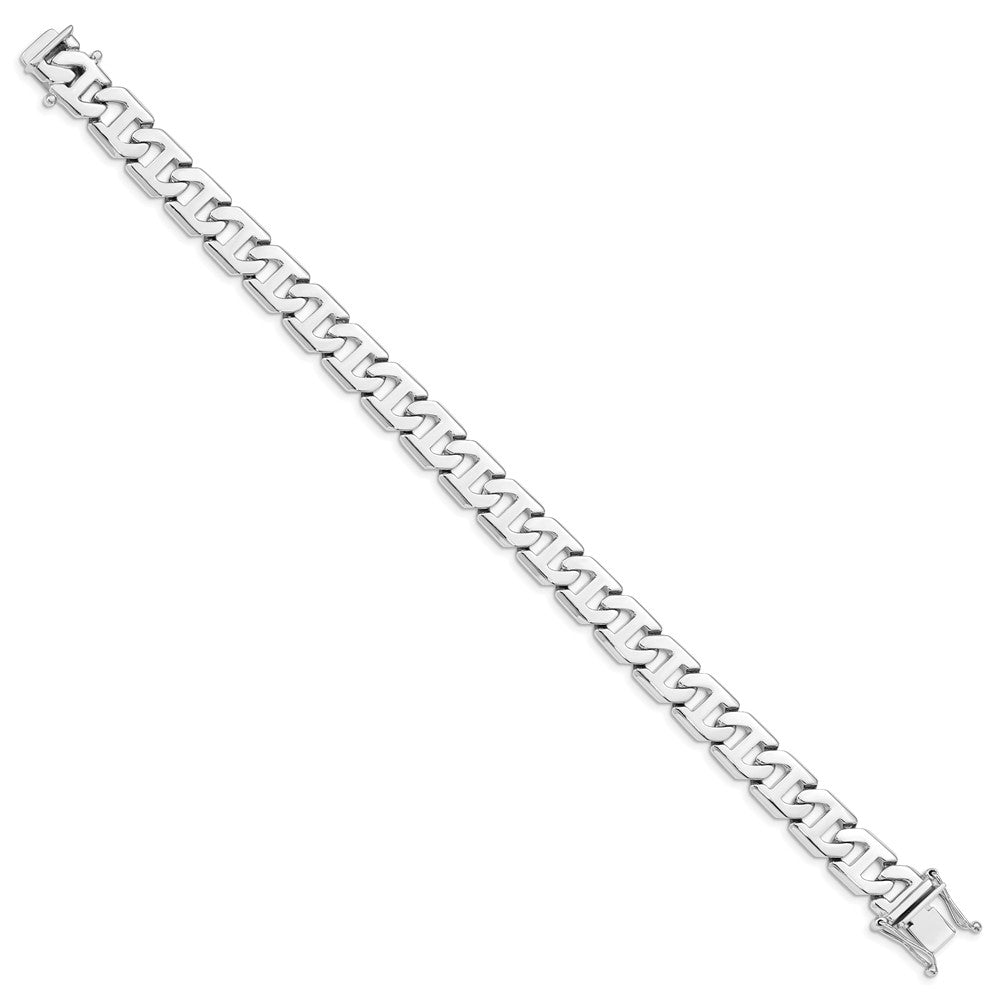 FJC Finejewelers 8 Inch 14k White Gold 11.0mm Fancy Link Chain Bracelet