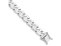 FJC Finejewelers 8 Inch 14k White Gold 11.0mm Fancy Link Chain Bracelet