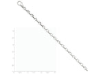 FJC Finejewelers 7 Inch 14k White Gold 4.5mm Fancy Link Chain Bracelet
