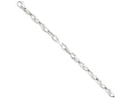 FJC Finejewelers 8 Inch 14k White Gold 6.5mm Fancy Link Chain Bracelet