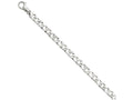 FJC Finejewelers 7 Inch 14k White Gold 7.35mm Polished Fancy Link Chain Bracelet