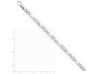 FJC Finejewelers 7 Inch 14k White Gold 5.5mm Polished Fancy Link Chain Bracelet