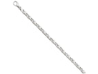 FJC Finejewelers 7 Inch 14k White Gold 6.2mm Polished Fancy Link Chain Bracelet