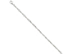 FJC Finejewelers 7 Inch 14k White Gold 3.25mm Fancy Link Chain Bracelet