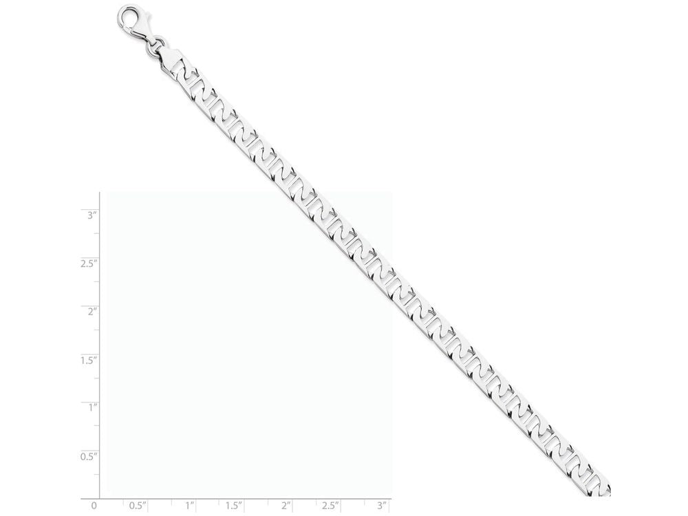 FJC Finejewelers 7.25 Inch 14k White Gold 6.25mm Polished Fancy Anchor Link Chain Bracelet