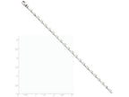 FJC Finejewelers 7.25 Inch 14k White Gold 3.5mm Fancy Link Chain Bracelet