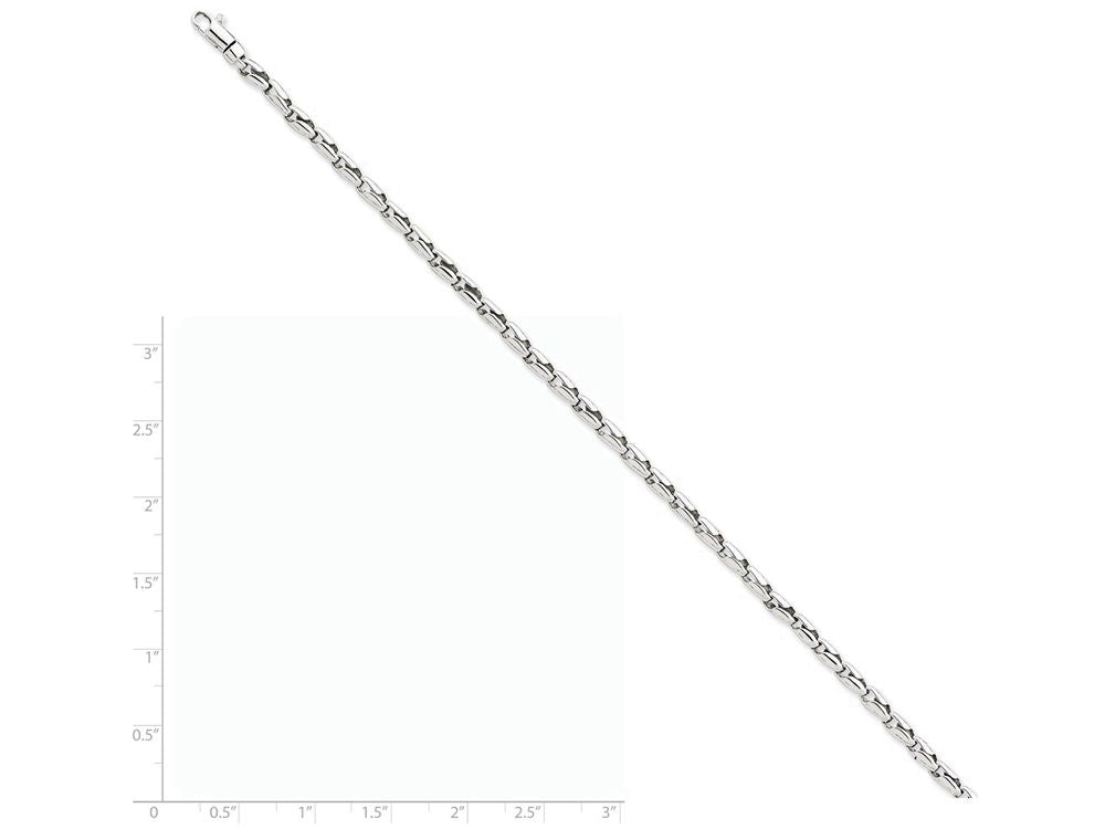 FJC Finejewelers 7.25 Inch 14k White Gold 3mm Fancy Link Chain Bracelet
