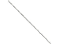 FJC Finejewelers 7.25 Inch 14k White Gold 3mm Fancy Link Chain Bracelet
