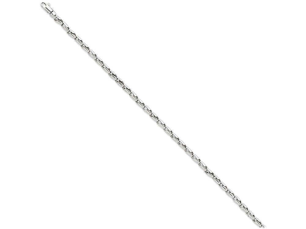 FJC Finejewelers 7.25 Inch 14k White Gold 3mm Fancy Link Chain Bracelet
