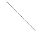 FJC Finejewelers 8 Inch 14k White Gold 3.75mm Polished Fancy Link Chain Bracelet