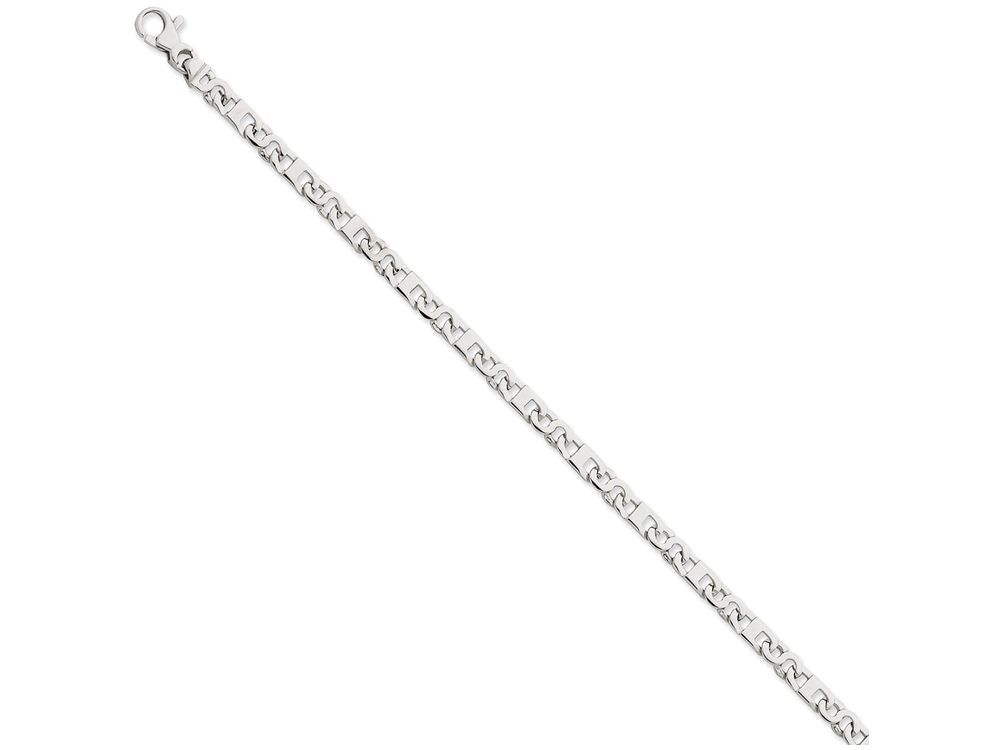 FJC Finejewelers 8 Inch 14k White Gold 4.5mm Fancy Link Chain Bracelet