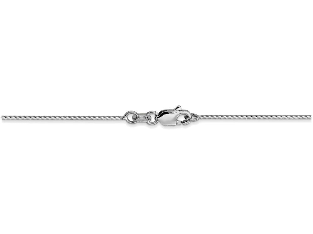 FJC Finejewelers 18 Inch 14k White Gold .80mm Ocatagonal Snake Chain Necklace