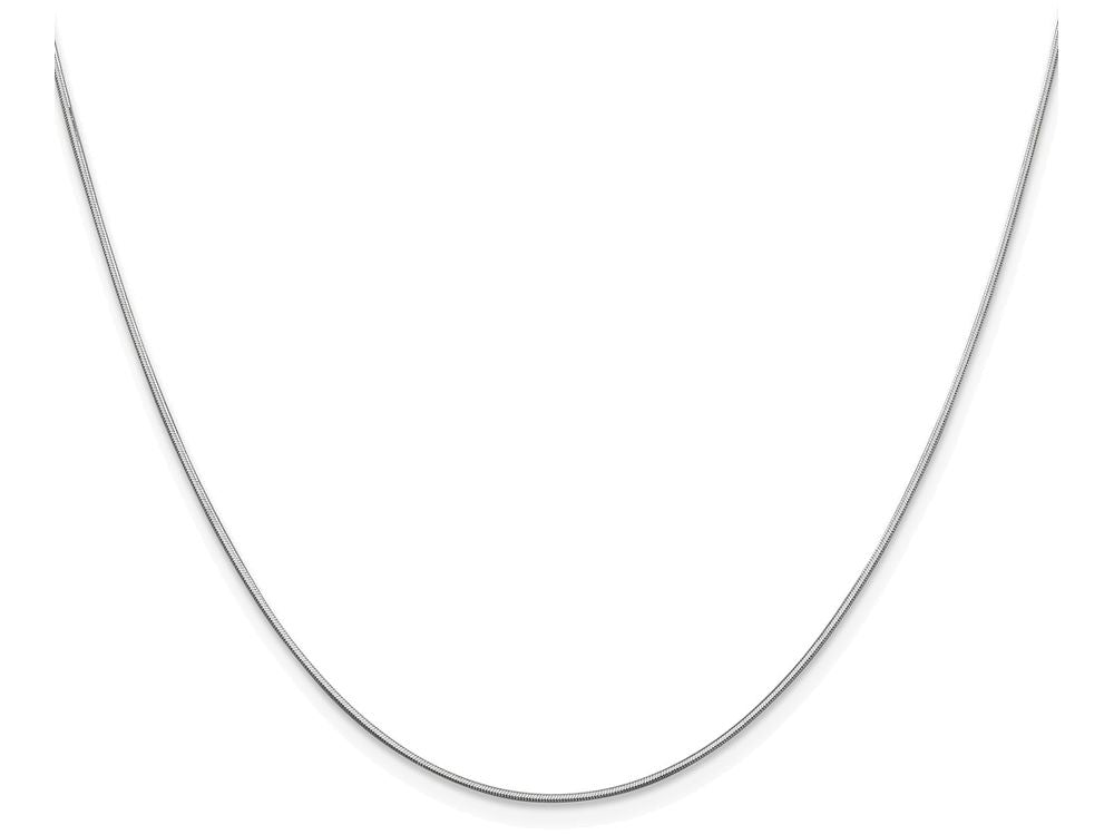 FJC Finejewelers 30 Inch 14k White Gold .80mm Ocatagonal Snake Chain Necklace