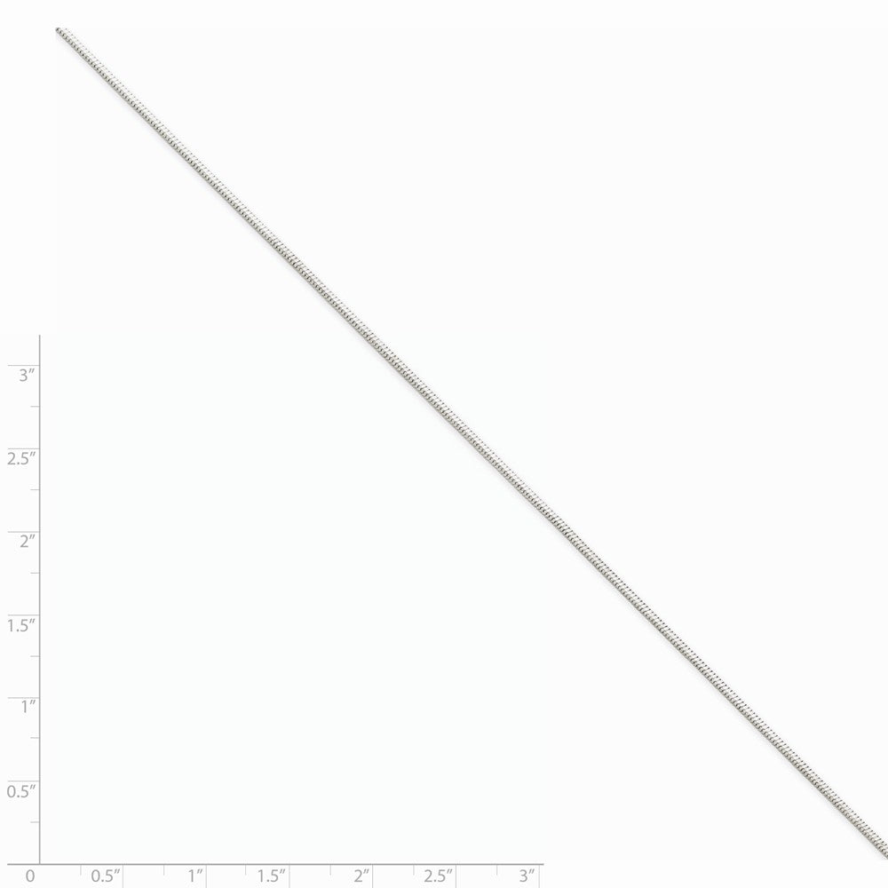 FJC Finejewelers 18 Inch 14k White Gold 1.00mm Octagonal Snake Chain Necklace