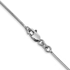 FJC Finejewelers 20 Inch 14k White Gold 1.00mm Octagonal Snake Chain Necklace