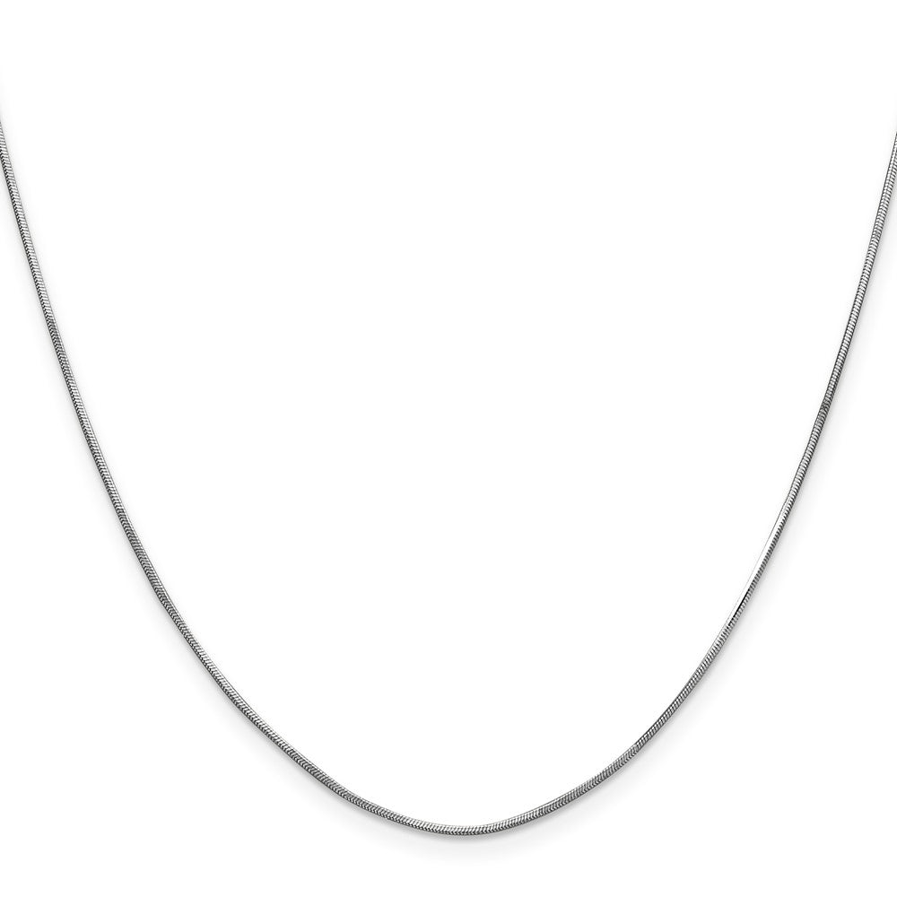 FJC Finejewelers 20 Inch 14k White Gold 1.00mm Octagonal Snake Chain Necklace