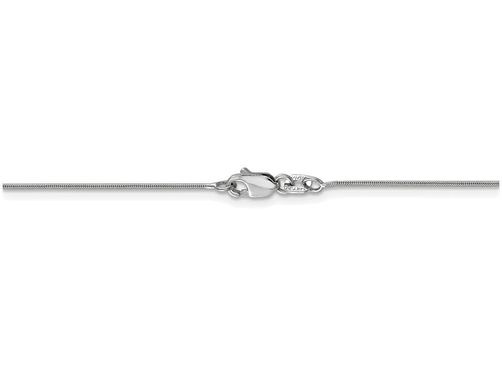 FJC Finejewelers 14 Inch 14k White Gold .80mm Round Snake Chain Necklace