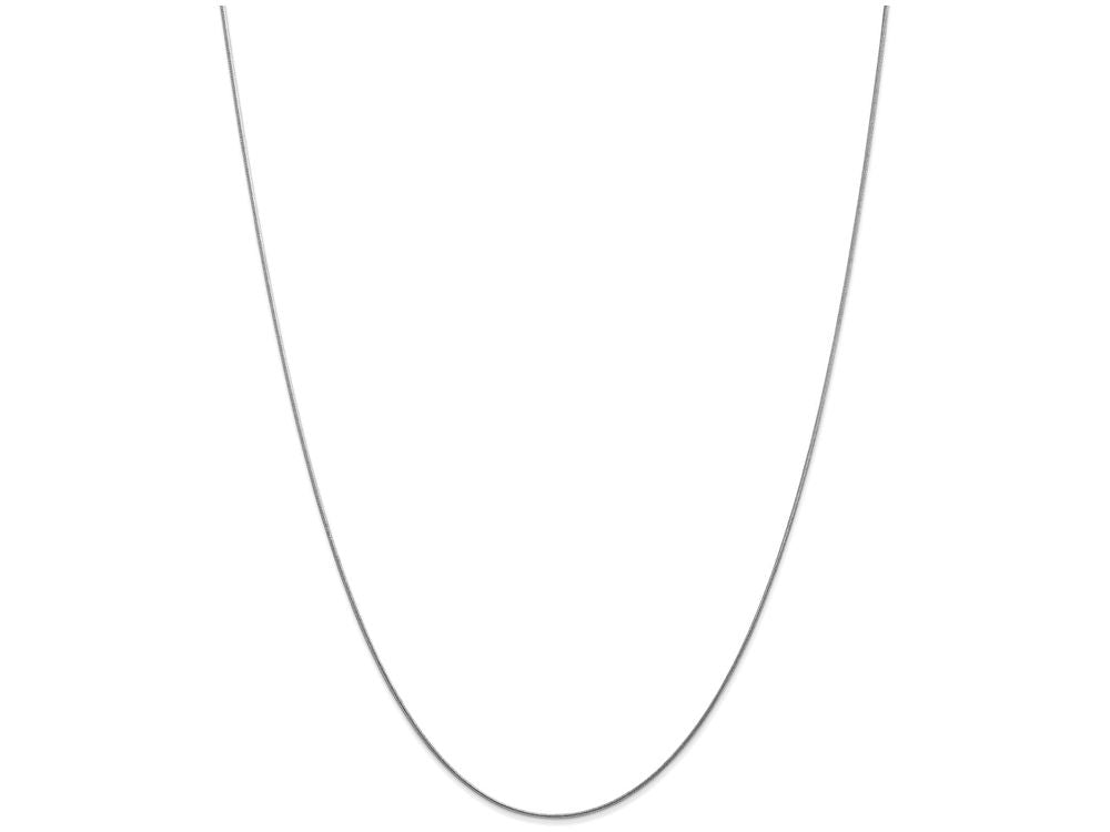 FJC Finejewelers 14 Inch 14k White Gold .80mm Round Snake Chain Necklace
