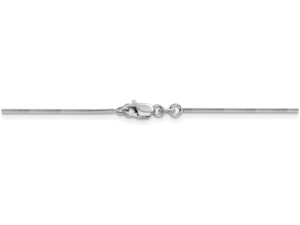 FJC Finejewelers 18 Inch 14k White Gold .90mm Round Snake Chain Necklace