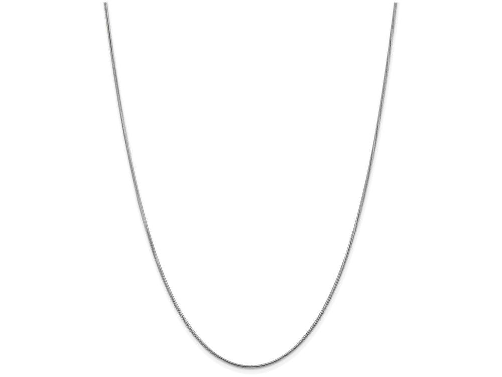 FJC Finejewelers 20 Inch 14k White Gold 1.1mm Round Snake Chain Necklace